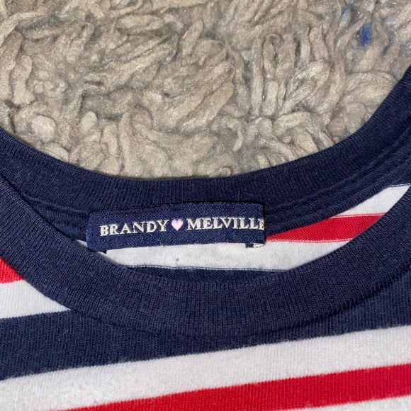 Brandy Melville striped cropped shirt - Picture 3 of 3